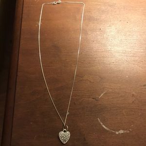 Silver heart necklace